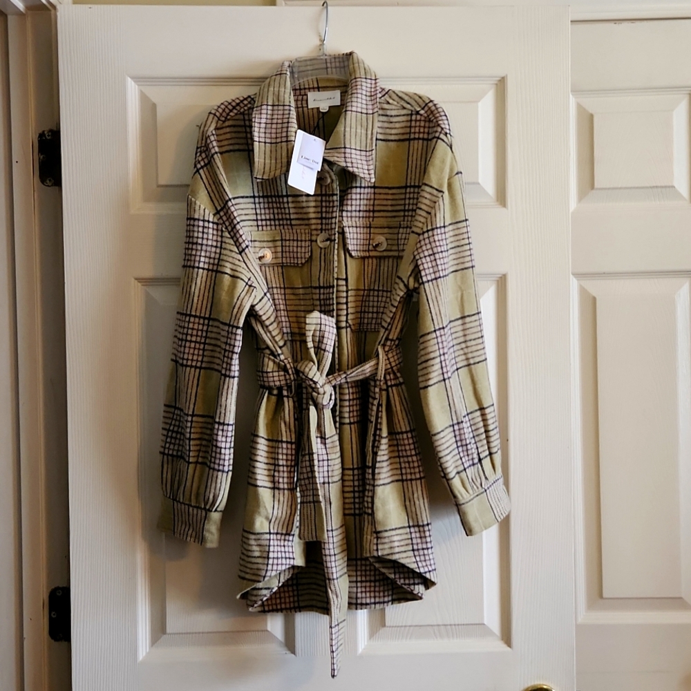 LINE & DOT SHIRT JACKET